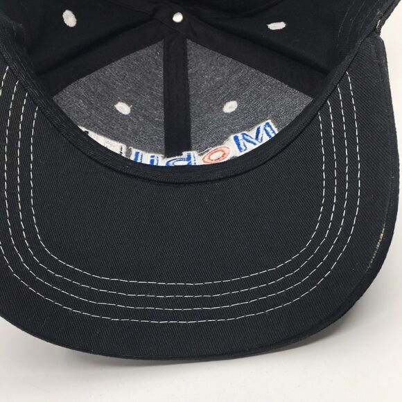 Mobil 1 Motor Oil Black Baseball Cap Hat with Velcro adjustable backstrap - Picture 10 of 15
